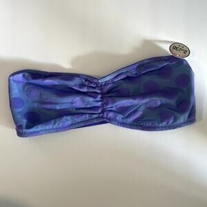 Victoria's Secret PINK Bralette Womens Medium Purple Dot Spot Mesh Bandeau